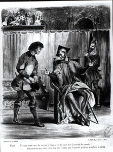 Mephistopheles and the Pupil, from Goethe